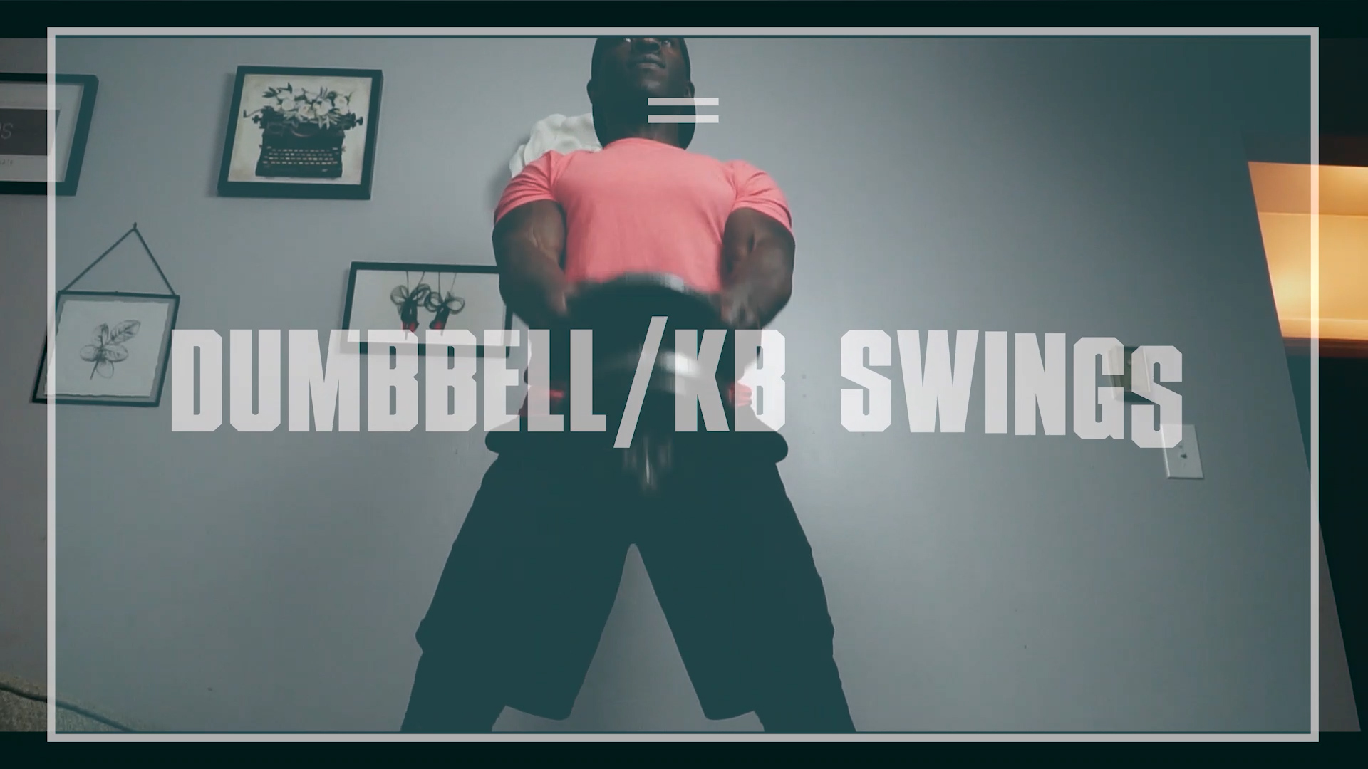 workout for legs with dumbbells man doing dumbbell swings