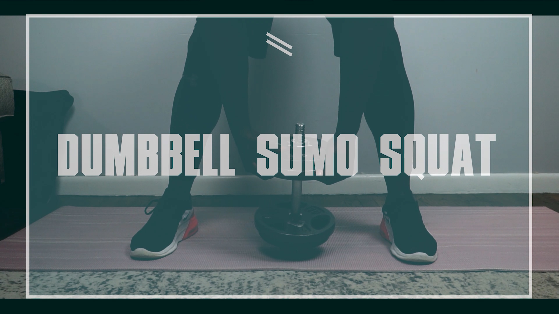 dumbbell leg workouts at home man doing dumbbell sumo squat