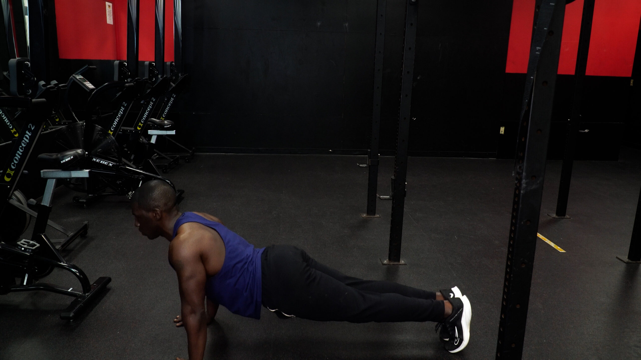 chest push up workout at home. man doing chest workout at home no equipment